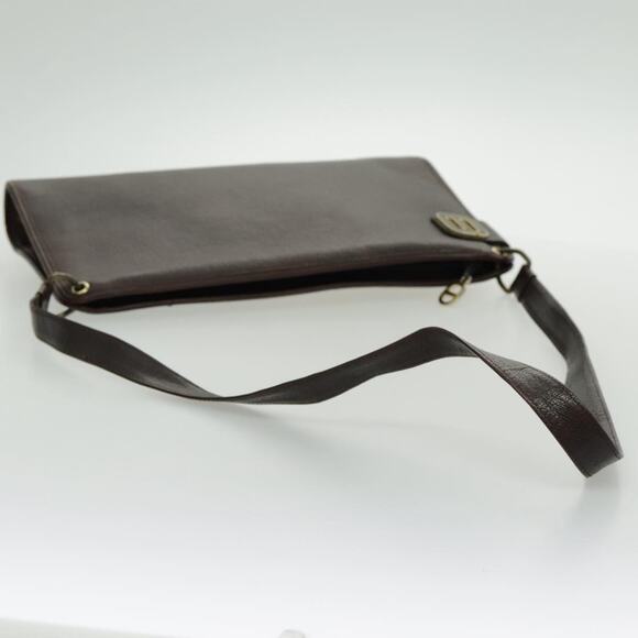 DIOR Shoulder Bag Leather Gold Brown - Picture 7 of 12